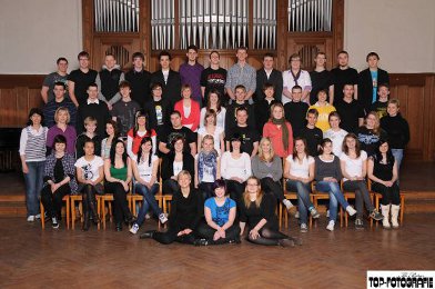 Der Abiturjahrgang 2010 des Goethe-Gymnasiums Bischofswerda